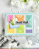 Waffle Flower Postage Collage Envelope Die