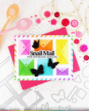 Waffle Flower Postage Collage Butterfly Silhouettes Die