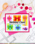 Waffle Flower Postage Collage Gifts Stencil