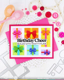 Waffle Flower Postage Collage Gifts Stencil