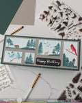 Waffle Flower Postage Collage Wild Birds Stamp Set