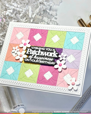 Waffle Flower Quilted Frames Die