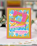 Waffle Flower Happy Birthday Piercing Matching Die