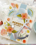 Waffle Flower Seashell Coloring Stencil