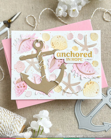 Waffle Flower Floral Anchor Die