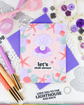 Waffle Flower Seashell Frame Die