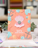 Waffle Flower Seashell Frame Die