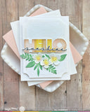 Waffle Flower Overlapping Hello Additions Matching Die