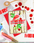Waffle Flower - Overlapping Merry Die-n-stencil