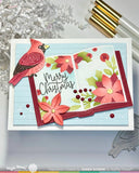 Waffle Flower x Galina Filippenko - Open Book Holiday Sayings Stamp Set