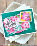 Waffle Flower x Galina Filippenko - Open Book Poinsettia Stencil