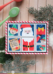 Waffle Flower x Galina Filippenko - Postage Collage Dear Santa Stencil