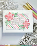 Waffle Flower x Galina Filippenko - Poinsettia Frame Sentiments Combo