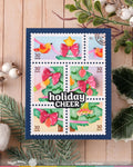 Waffle Flower x Galina Filippenko - Postage Collage Vertical Tree Stencil