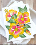 Waffle Flower x Galina Filippenko Hibiscus Cluster Stencil