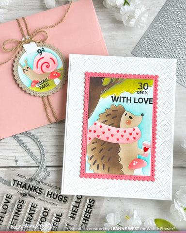 Waffle Flower x Galina Filippenko Nesting Postage Collage Blocks Die