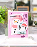 WAFFLE FLOWER X GALINA FILIPPENKO Nesting Postage Collage Stamp Set