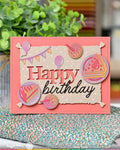 WAFFLE FLOWER X GALINA FILIPPENKO Cake Time Sepia Layers Stencil