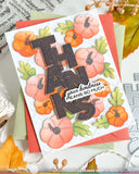 Waffle Flower Overlapping Vertical Thanks Word Die