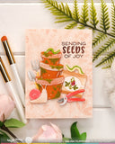 Waffle Flower Postage Collage Seeds Details Die