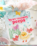 Waffle Flower x Galina Filippenko Postage Collage Egg Hunt Icons Die