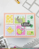 Waffle Flower x Galina Filippenko Postage Collage Egg Hunt Stamp Set