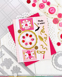 WAFFLE FLOWER X GALINA FILIPPENKO Postage Collage Piped Letters Stamp Set