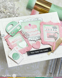 WAFFLE FLOWER X GALINA FILIPPENKO Postage Collage Baking Fun Stencil