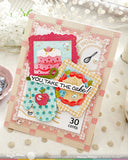 WAFFLE FLOWER X GALINA FILIPPENKO Postage Collage Baking Fun Stencil