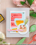 WAFFLE FLOWER X GALINA FILIPPENKO Postage Collage Piped Letters Stamp Set