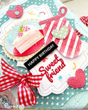 WAFFLE FLOWER X GALINA FILIPPENKO Postage Collage Piped Letters Stamp Set