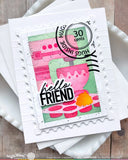 WAFFLE FLOWER Nesting Postage Layers Die