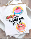 WAFFLE FLOWER X GALINA FILIPPENKO Postage Cake Slice Die-n-stencil