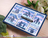WAFFLE FLOWER X GALINA FILIPPENKO Postage Collage Dad Silhouettes Stamp Set
