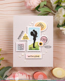 WAFFLE FLOWER X GALINA FILIPPENKO Postage Collage Mom Silhouettes Stamp Set