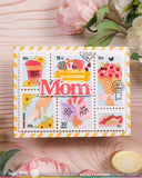 WAFFLE FLOWER X GALINA FILIPPENKO Postage Collage Mom Stencil