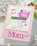 WAFFLE FLOWER X GALINA FILIPPENKO Postage Collage Mom & Dad Details Matching Die