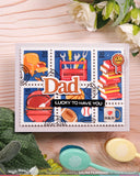 WAFFLE FLOWER X GALINA FILIPPENKO Postage Collage Dad Stencil