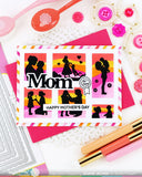 WAFFLE FLOWER X GALINA FILIPPENKO Postage Collage Mom & Dad Details Matching Die
