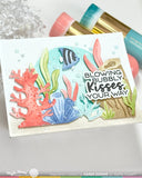 Waffle Flower Coral Reef Coloring Stencil