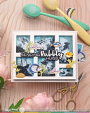 Waffle Flower Postage Collage Fish Die