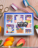 Waffle Flower Postage Collage Gardening Stencil