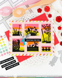 Waffle Flower Postage Collage Garden Silhouettes Stamp Set