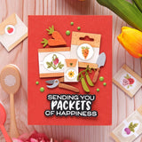 Waffle Flower Postage Collage Seeds Details Die