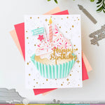 Waffle Flower Clear Stamp, Cupcake Topper Additions
