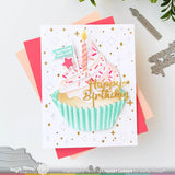 Waffle Flower Clear Stamp, Cupcake Topper Additions