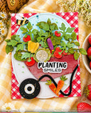 Waffle Flower Garden Backdrop Die