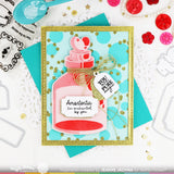 Waffle Flower Love Potion Die-n-stencil