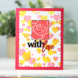 Waffle Flower Print & Script With Love Die