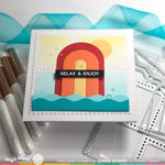 Waffle Flower Postage Collage A6 Die